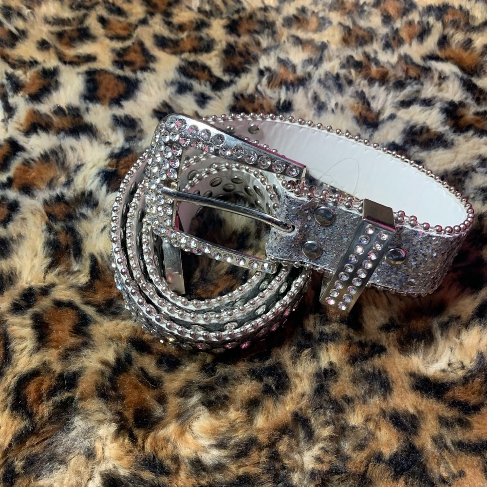 Y2K rhinestone belt